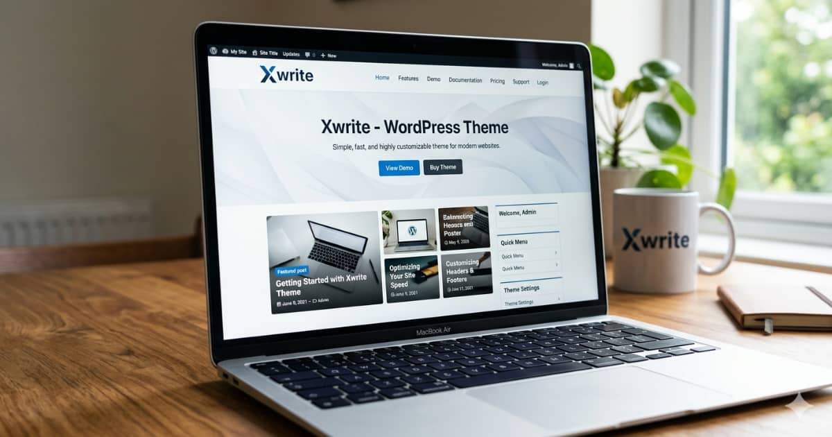 WordPressのテーマXwriteでタイトルタグとメタディスクリプションを探すアイキャッチ画像